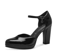 Tamaris Damen Pumps Blockabsatz Vegan; Black, EU 40