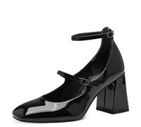 Tamaris Damen Pumps Blockabsatz Vegan; BLACK, EU 40