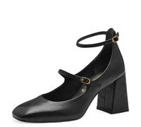 Tamaris Damen Pumps Blockabsatz Vegan; Black MATT, EU 38
