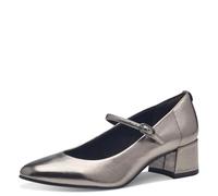 Tamaris Damenpumps 1-22312-43 915 Blockabsatz Vegan Synthetik Silber Größe 39