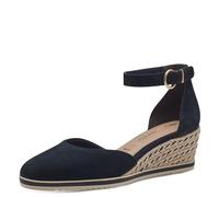 Tamaris Damen Pumps Leder, blau, 36 EU