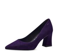 Tamaris Damen Pumps Leder Blockabsatz bequem; Purple, EU 36