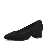 Tamaris Damen Pumps Leder Blockabsatz; Black/schwarz; 37 EU