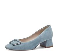 Tamaris Damen Pumps Leder Blockabsatz; Light Blue/blau; 37 EU