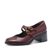 Tamaris Damen Pumps Leder rot 40