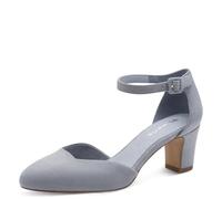 Tamaris Damen Pumps mit Blockabsatz, blau, 39 EU