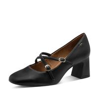 Spangenpumps TAMARIS, Damen, Gr. 40, schwarz, Lederimitat, Schuhe Spangenpumps, Blockabsatz, Abendschuh, Festtagsschuh mit verstellbaren Schnallen (60339630-40) schwarz