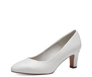 Tamaris Damen Pumps mit Blockabsatz, weiß, 38 EU