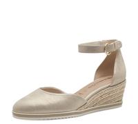 Tamaris Damen Keilpumps 1-22309-42 Leder Keilabsatz Beige Größe 36