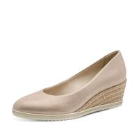Tamaris Damen Pumps mit Keilabsatz, metallic, 37 EU