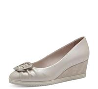 Tamaris Damen Pumps Spange Keilabsatz Antislide Touchit Fußbett 1-22323-44, Größe:37 EU, Farbe:Beige
