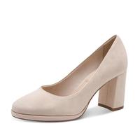 Tamaris Damen Pumps Textil, beige, 36 EU