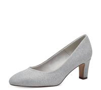 Tamaris Damen Pumps Vegan Metallic Silber Größe 38
