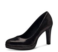 Tamaris Damen Pumps Textil Stilettoabsatz Vegan; Pewter Structure, EU 39