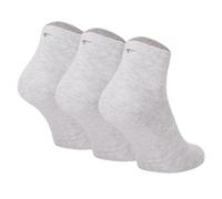 Kurzsocken TAMARIS "Socken Comfort Cotton Quarter 3-Pack 3er Pack", Damen, Gr. 39-42, grau, Obermaterial: 80% Baumwolle CO. 18% Polyamid PA. 2% Elasthan EL., Socken (68837850-39) grau