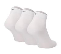 Tamaris Damen Quartersocken, 3er Pack - Comfort Cotton Quarter, einfarbig Weiß 35-38