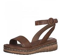 Tamaris Damen Riemchensandalen, Frauen Sandaletten,Comfort Lining,TOUCHit-Fußbett,Sommerschuhe,Freizeitschuhe,NUT Leather,38 EU / 5 UK