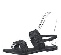 Tamaris 1-1-28156-28/047 BLACK GLAM Riemchensandalen FS 2022 für Damen, schwarz, Gr. 41 EU