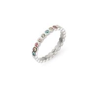 Tamaris Damen Ring aus Edelstahl mit funkelnden Zirkoniasteinen
