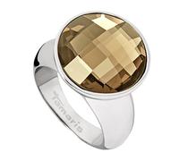 Tamaris Damen-Ring Jane Edelstahl Glas braun Gr. 54 (17.2) - A03510073