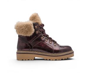 Tamaris Damen rote Kunstleder-warme Winter-Knöchelstiefel - 26264-43 EU 37