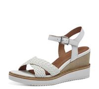 Tamaris Sandalette 1-28351-44-100 Keilsabsatz Weiß Damen Größe 40 EU