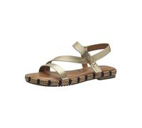 Tamaris Damen Sandalen Leder Sommer; GOLD/metallic; 39 EU