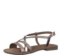 Tamaris Damen Sandalen Leder Sommer; ROSE GOLD/metallic; 36 EU