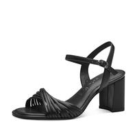 Tamaris Damen Sandalen mit Absatz Blockabsatz; BLACK/schwarz; 36 EU