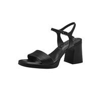 Tamaris Damen Sandalen mit Absatz Vegan Blockabsatz; BLACK/schwarz; 36