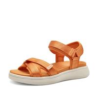 Tamaris Damen Sandalen Textil Vegan Sommer; ORANGE/orange; 37