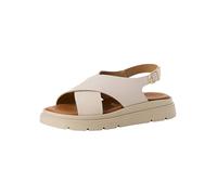 Tamaris Damen Sandalette mit Keilabsatz, beige, 36 EU