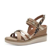 Tamaris Da.-Sandalette für Damen, beige, Größe 36 EU