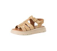 Tamaris Damen Sandalette mit Keilabsatz, beige, 38 EU