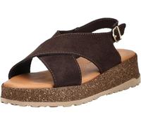 Keilsandalette TAMARIS "Tamaris Sandalen Veloursleder", Damen, Gr. 38, mocca, Veloursleder, Schuhe (81873240-38) mocca