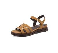 Riemchensandale TAMARIS "Tamaris Sandalen Leder", Damen, Gr. 41, cognac, Leder, Schuhe Riemchensandale (96444939-41) cognac