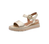 Tamaris Sandalette Damen 28247-46 metallic mit Keilabsatz Gold Gr. 40