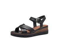 Tamaris Leder Sandalen, schwarz, 38 Schwarz