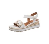 Tamaris Damen Heeled Sandals Leder, weiß, 41 EU
