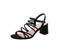 Tamaris Damen Sandalette mit Stilettoabsatz, schwarz, 42 EU