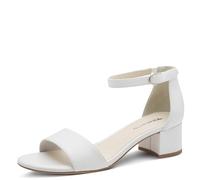 Tamaris Damen-Sandalette WHITE MATT Weiß Größe 42 EU
