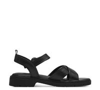 Tamaris Damen Sandaletten, Frauen Sandalen,Freizeitschuhe,offene Schuhe,Strandschuhe,high Heels,Stilettos,hoher Absatz,Black Leather,37 EU