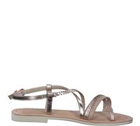 Tamaris Damen Sandaletten, Frauen Sandalen,Leichter Absatz,Sommerschuhe,Freizeitschuhe,offene Schuhe,Strandschuhe,elegant,Rose METALLIC,39 EU