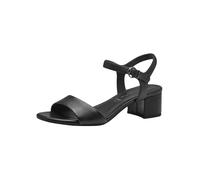 Tamaris Damen Sandaletten, Frauen Sandalen,offene Schuhe,Strandschuhe,Riemchensandalen,elegant,Leichter Absatz,Sommerschuhe,Black,38 EU