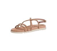 Tamaris Damen Sandaletten, Frauen Sandalen,offene Schuhe,Strandschuhe,Sommersandalen,bequem,flach,Sommerschuhe,COPPER GLAM,40 EU