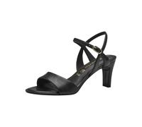 Tamaris Damen Sandaletten, Frauen Sandalen,Sommersandalen,bequem,flach,Sommerschuhe,Freizeitschuhe,offene Schuhe,Strandschuhe,Black,38 EU