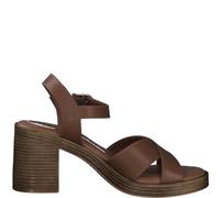 Tamaris Damen Sandaletten, Frauen Sandalen,Sommersandalen,bequem,flach,Sommerschuhe,Freizeitschuhe,offene Schuhe,Strandschuhe,Cuoio,38 EU