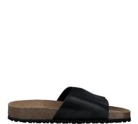 Tamaris Damen Sandaletten, Frauen Sandalen,Sommersandalen,bequem,flach,Sommerschuhe,Freizeitschuhe,offene Schuhe,Black Leather,36 EU