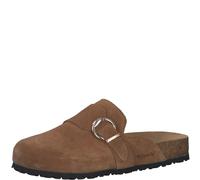 Tamaris Damen Sandaletten, Frauen Sandalen,Sommersandalen,bequem,flach,Sommerschuhe,Freizeitschuhe,offene Schuhe,Strandschuhe,Cognac,36 EU