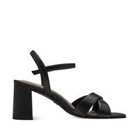Tamaris Damen Sandaletten, Frauen Sandalen,Sommerschuhe,Freizeitschuhe,offene Schuhe,Strandschuhe,Riemchensandalen,elegant,Black,40 EU